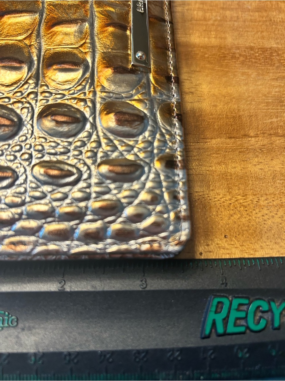 BRAHMIN MACCHIATO OMBRE MELBOURNE ADY WALLET. GENUINE LEATHER. EUC. Beautiful! - Picture 10 of 12